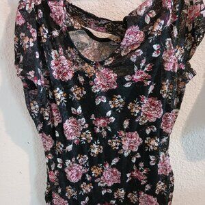 Rose lace top
